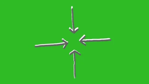 Hand-Drawn Animated Arrow Video | 2D Pointer Direction Sketch Animation Stock Footage 330467138