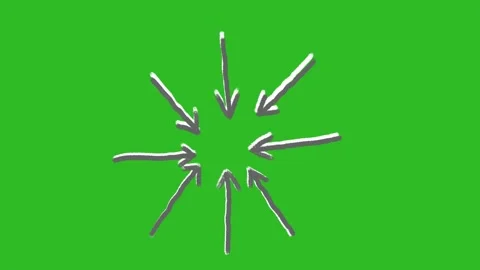 Hand-Drawn Animated Arrow Video | 2D Pointer Direction Sketch Animation Stock Footage 330467140