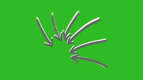 Hand-Drawn Animated Arrow Video | 2D Pointer Direction Sketch Animation Stock Footage 330467143