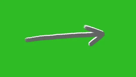 Hand-Drawn Animated Arrow Video | 2D Pointer Direction Sketch Animation Stock Footage 330467144