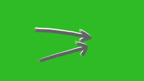 Hand-Drawn Animated Arrow Video | 2D Pointer Direction Sketch Animation Stock Footage 330467151