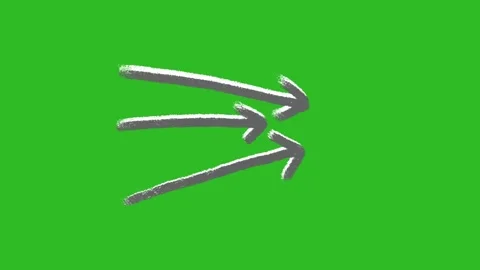 Hand-Drawn Animated Arrow Video | 2D Pointer Direction Sketch Animation Stock Footage 330467155