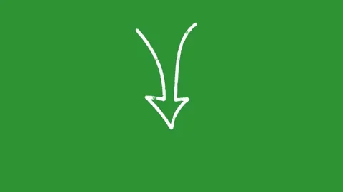 Hand-Drawn Animated Arrow Video | 2D Pointer Direction Sketch Animation Stock Footage 330536771