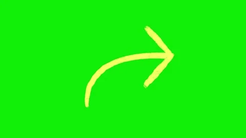 Hand-Drawn Animated Arrows Green Screen| Doodle Directional Elements Stock Footage 318317689