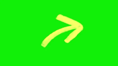 Hand-Drawn Animated Arrows Green Screen| Doodle Directional Elements Stock Footage 318317698