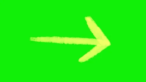 Hand-Drawn Animated Arrows Green Screen| Doodle Directional Elements Stock Footage 318317803