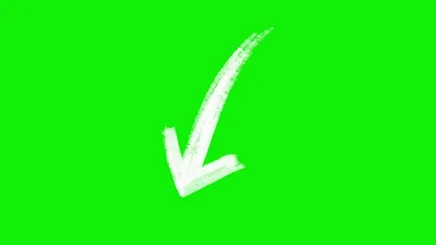Hand-Drawn Animated Arrows Green Screen| Doodle Directional Elements Stock Footage 318317865