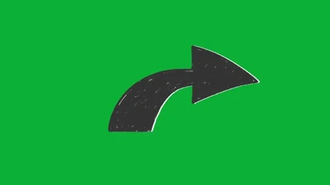 Hand Drawn Animated Arrows on Green Screen for Explainer Videos Stock Footage 329401055