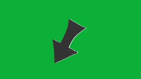 Hand Drawn Animated Arrows on Green Screen for Explainer Videos Stock Footage 329401069