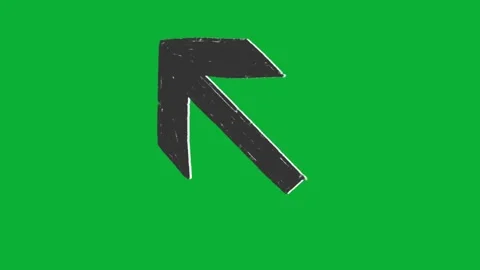 Hand Drawn Animated Arrows on Green Screen for Explainer Videos Stock Footage 329401070