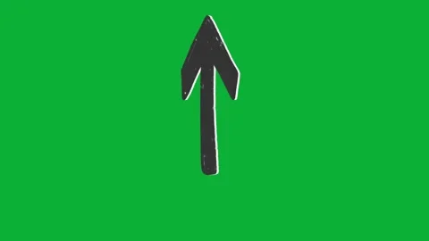 Hand Drawn Animated Arrows on Green Screen for Explainer Videos Stock Footage 329401075