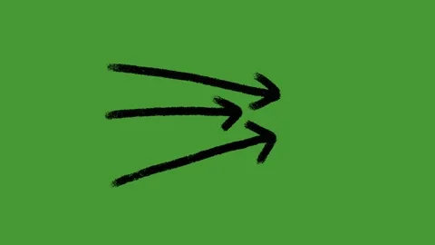 Hand Drawn Animated Arrows on Green Screen for Explainer Videos Stock Footage 329401081