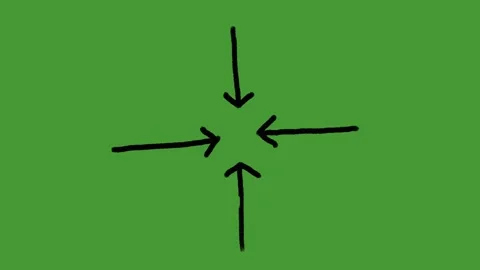 Hand Drawn Animated Arrows on Green Screen for Explainer Videos Stock Footage 329401088