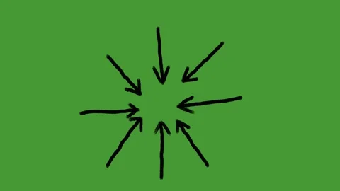 Hand Drawn Animated Arrows on Green Screen for Explainer Videos Stock Footage 329401089
