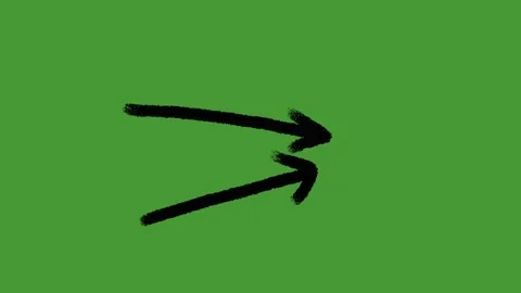 Hand Drawn Animated Arrows on Green Screen for Explainer Videos Stock Footage 329401092