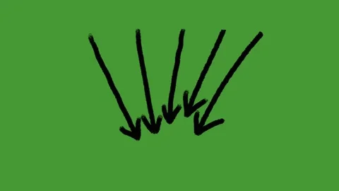 Hand Drawn Animated Arrows on Green Screen for Explainer Videos Stock Footage 329401093