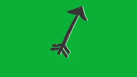 Hand Drawn Animated Arrows on Green Screen for Explainer Videos Stock Footage 329401095