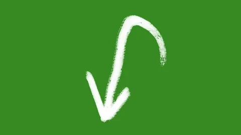 Hand Drawn Animated Arrows on Green Screen for Explainer Videos Stock Footage 329401096