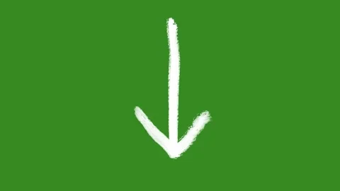 Hand Drawn Animated Arrows on Green Screen for Explainer Videos Stock Footage 329401100