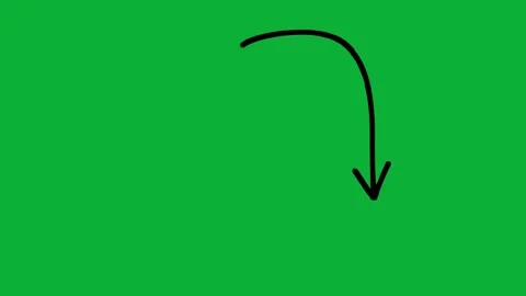 Hand-Drawn Animated Arrows Green Screen| Doodle Directional Elements Stock Footage 330467098