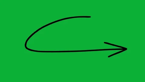 Hand-Drawn Animated Arrows Green Screen| Doodle Directional Elements Stock Footage 330467102