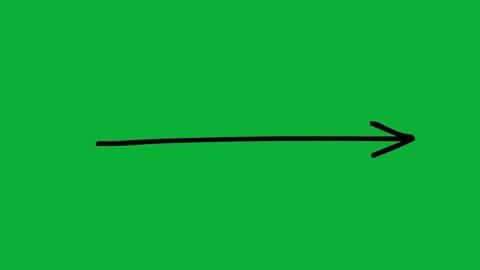 Hand-Drawn Animated Arrows Green Screen| Doodle Directional Elements Stock Footage 330467107