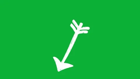 Hand-Drawn Animated Arrows Green Screen| Doodle Directional Elements Stock Footage 330467126