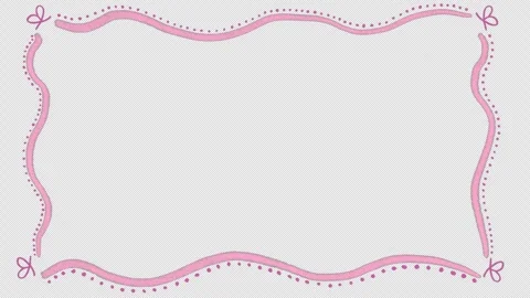 Hand Drawn Animated Border with Transparent Background. Sketchy doodle frames Stock Footage 325745724