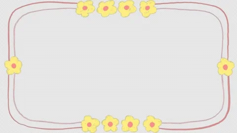 Hand Drawn Animated Border with Transparent Background. Sketchy doodle frames Video stock 325747607