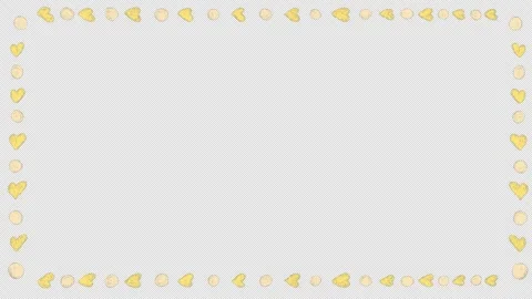 Hand Drawn Animated Border with Transparent Background. Sketchy doodle frames Video stock 325747989