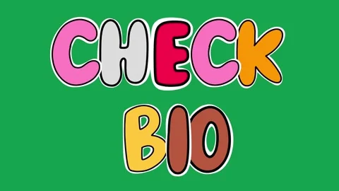 Hand Drawn Animated Check Bio Text Title 2D Call to Action Green Screen Overlay Stock Footage 341281042