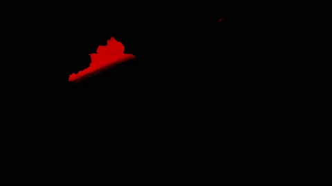 Hand drawn animated China map, Red spreads across the map of China, in 4k. Video stock 126955773