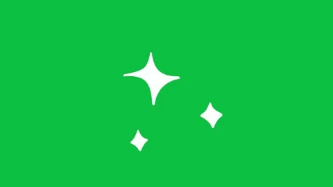 Hand Drawn Animated Diamond Sparkles Overlay Green Screen Stock-Footage 343078248