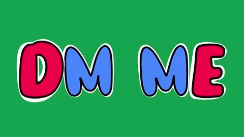 Hand Drawn Animated DM Me Text Title 2D Call to Action Видео 341281041