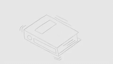 Hand drawn animated doodle of book. Stock Footage 255677475