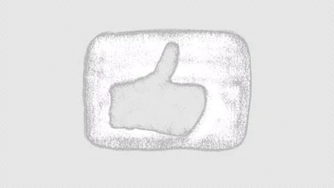 Hand drawn animated doodle of thumb up in rectangle frame. Video clip with alpha Stock Footage 276912197