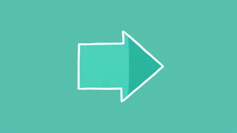 Hand drawn animated doodlecarrow, pointing right, Stock Footage 137543205