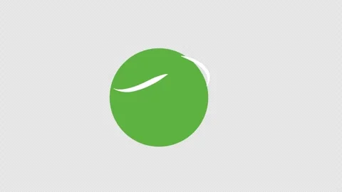 Hand drawn animated doodles visual effects: quick stripes in front of the circle Stock Footage 308825505