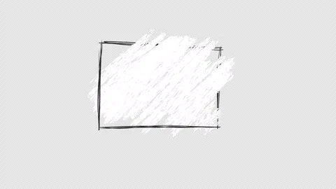Hand drawn animated frame with a paint stroke. Video clip with alpha channel. Stock Footage 296114378