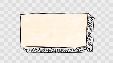 Hand drawn animated frame. Video clip with alpha channel. Stock Footage 296122213