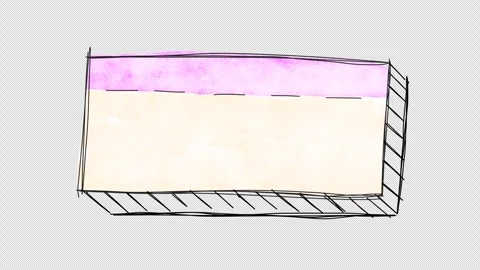 Hand drawn animated frame. Video clip with alpha channel. Stock Footage 296975872