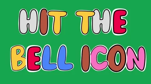 Hand Drawn Animated Hit The Bell Icon Text Title 2D Stock Footage 341280997