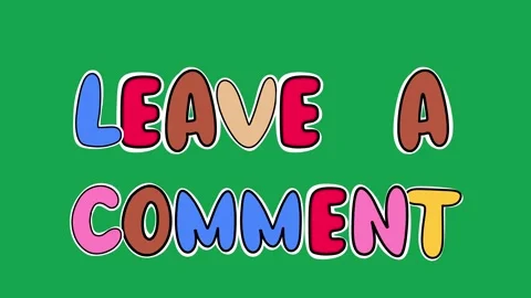 Hand Drawn Animated Leave A Comment Text Title 2D C Vídeo Stock 341280990
