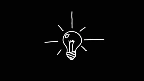 Hand-drawn animated light bulb Stock-Footage 154545235