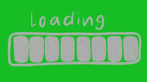 Hand-Drawn Animated Loading Bar and Progress Indicator on Green Screen | Doodle  Stock Footage 318317572