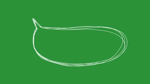 Hand-Drawn Animated Long Speech Bubble video | Horizontal Sketch Dialogue Box 库存影片 332719043