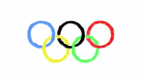 Hand drawn animated olympic games illustration in 4k Video stock 122943398