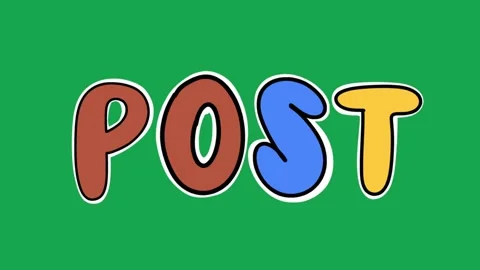 Hand Drawn Animated Post Text Title 2D Call to Action Green Screen Overlay 動画素材 341281066
