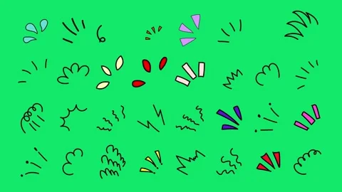 Hand-Drawn Animated Shapes and Doodle Pack. Scribble Animation Stock Footage 317464921
