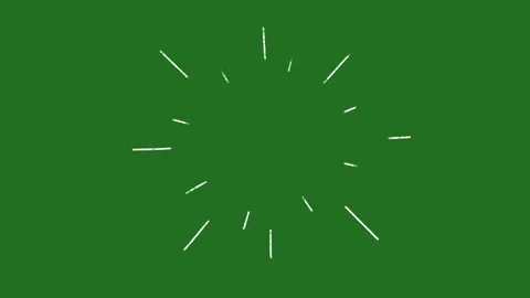 Hand-Drawn Animated Simple Shine Effect Transition Element on Green Screen Stock Footage 330467210
